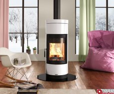 La Nordica FORTUNA priehľadná biela 7kw teplovzdušné krbové kachle