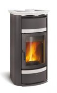La Nordica Norma S Idro Steel D.S.A. biela keramika 17,5kw teplovodné krbové kachle