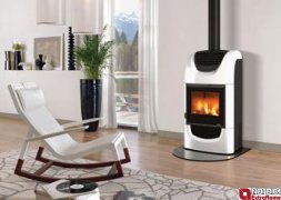 La Nordica WANDA biela 9,4kw teplovzdušné krbové kachle