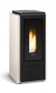 La Nordica Extraflame Megan Idro Steel slonová kosť 12kw teplovodné krbové kachle na pelety
