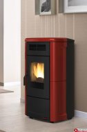 La Nordica Extraflame Novella bordová 10,3kw teplovzdušné krbové kachle na pelety