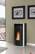La Nordica Extraflame Sibilla biela 8,2kw teplovzdušné krbové kachle na pelety