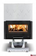 LA NORDICA Focolare 80 Hybrid priehľadná 10,2kw teplovzdušná liatinová krbová vložka