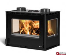 LA NORDICA Insert 70 crystal trojstranné presklenie 9,7kw teplovzdušná oceľová krbová vložka