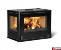 LA NORDICA Insert 70 crystal ľavé presklenie 9,2kw teplovzdušná oceľová krbová vložka